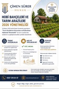 hobi bahçeleri tarım arazileri