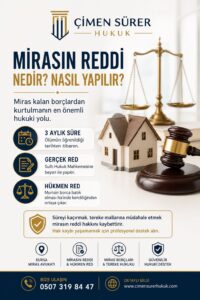 mirasın reddi davası