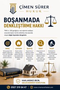boşanma davası denkleştirme davası bursa